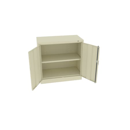 Tennsco Cabinet, 36Wx18Dx36H, Chmpgn/Putty 1436-CPY
